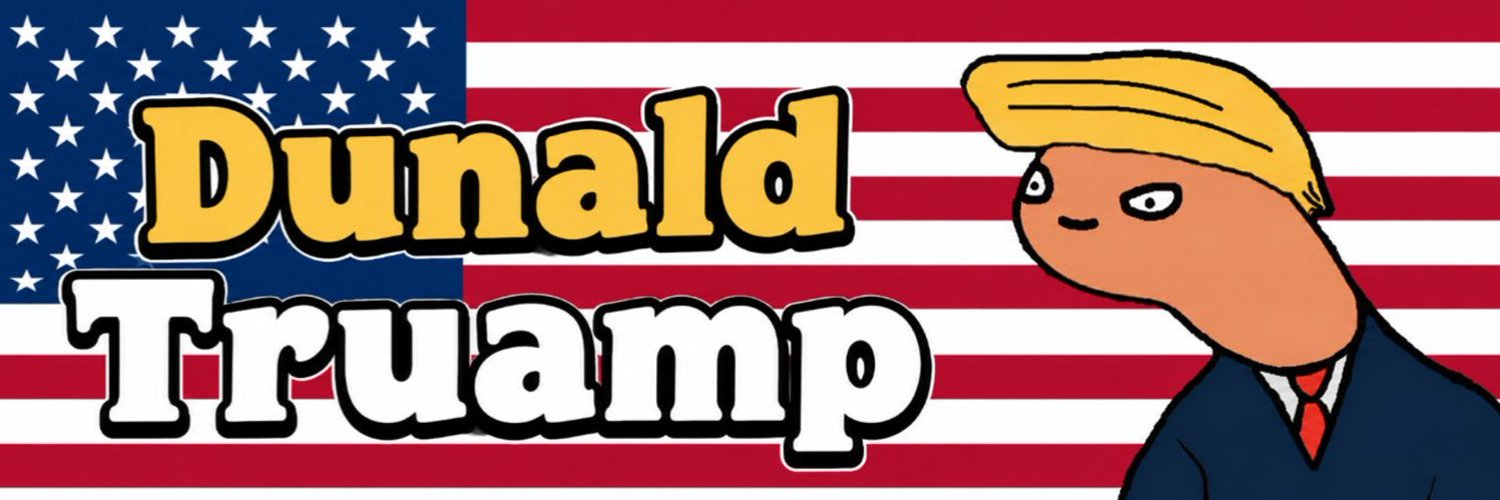 Dunald Truamp patriotic banner